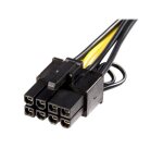 StarTech.com Câble adaptateur d'alimentation PCI Express à 6 broches vers 8 broches de 15 cm - F/M