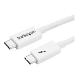 StarTech.com Câble Thunderbolt 3 de 1 m - 20 Gb/s - Compatible Thunderbolt, USB et DisplayPort - Blanc