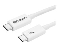 StarTech.com Câble Thunderbolt 3 de 1 m - 20 Gb/s - Compatible Thunderbolt, USB et DisplayPort - Blanc