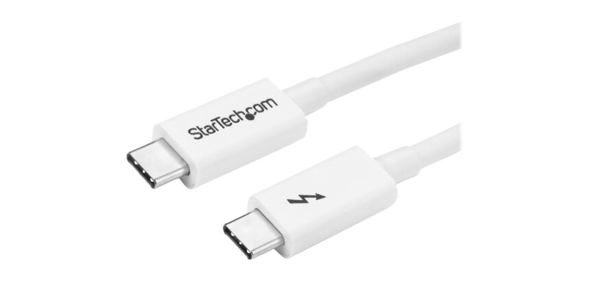 StarTech.com Câble Thunderbolt 3 Passif de 1 m, 20 Gbps, 100W PD, Vidéo 4K, Câble Thunderbolt, Compatible avec USB4/DP Alt Mode, Thunderbolt 4, USB 3.2/Type-C