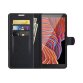 DLH ETUI FOLIO NOIR PORTE CARTES AVEC RABAT POUR SAMSUNG GALAXY XCOVER 5 (SM-G525)