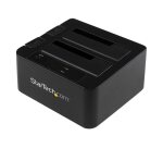 StarTech.com Station d'accueil USB 3.0 / eSATA pour 2 disques durs SATA III de 2,5 / 3,5 - Dock HDD / SSD avec UASP