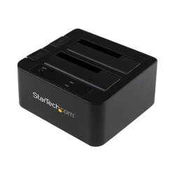 StarTech.com Station d'accueil USB 3.0 / eSATA pour 2 disques durs SATA III de 2,5 / 3,5 - Dock HDD / SSD avec UASP