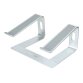 StarTech.com Support Ordinateur Portable (5kg) - Socle Ordinateur Portable en Aluminium, Argenté - Réhausseur PC pour MacBook Air/Pro, Dell XPS, Lenovo - Élévateur/Surélévateur Ergonomique pour Bureau