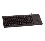 CHERRY XS G84-5400 TRACKBALL KEYBOARD Clavier filaire miniature, trackball, USB, noir, AZERTY - FR