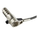 StarTech.com Câble de Verrouillage Universel à Combinaison de 2 m pour Ordinateur Portable - Combinaison à 4 Chiffres - Compatible avec K-Slot, Nano, Wedge Slot - Câble en Acier Antivol