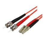 StarTech.com Câble Réseau - Jarretière Fibre Optique Duplex Multimode 50/125 OM2 LC - ST - LSZH - 5 m