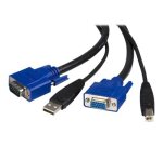 StarTech.com Câble KVM (clavier / vidéo / souris) universel - 2 en 1 - VGA et USB