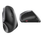 CHERRY MW 4500 Souris ergonomique sans fil, pour droitiers, inclinée à 45°, noir, USB