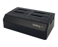 StarTech.com Station d'accueil USB 3.0 pour 4 disques durs SATA III 2,5"/3,5" 6Gb/s - Dock HDD / SSD avec UASP et ventilateurs