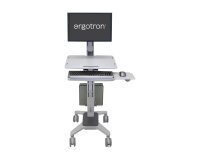 Ergotron WorkFit C-Mod, Single Display Sit-Stand Workstation 68,6 cm (27") Sol Gris