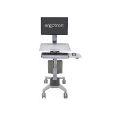 Ergotron WorkFit C-Mod, Single Display Sit-Stand Workstation 68,6 cm (27") Sol Gris