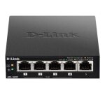 D-Link DGS-1005P/E commutateur réseau Non-géré Gigabit Ethernet (10/100/1000) Connexion Ethernet, supportant l'alimentation via ce port (PoE) Noir