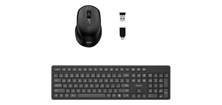 Port Designs 900903-UK clavier Bureau Bluetooth QWERTY Anglais britannique Noir