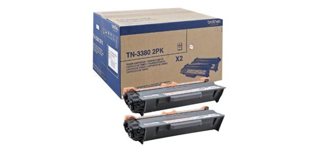 TN3380TWIN BROTHER HL5440 Toner Zwart(2)Hoge Capaciteit   2x8000pag. Hoge Capaciteit