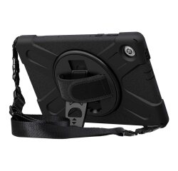 DLH Coque renforcee avec bandouliere, poignee rotative et pied support pour Lenovo Tab M10 FHD Plus gen2 10.3" (ZA5V, ZA5T, ZA5W, TB-X606, TB-X606F..)