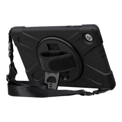 DLH COQUE RENFORCEE AVEC BANDOULIERE, POIGNEE ROTATIVE ET PIED SUPPORT POUR LENOVO Tab M10 FHD Plus Gen2 10.3" (ZA5V, ZA5T, ZA5W, TB-X606, TB-X606F..)