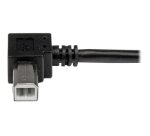 StarTech.com câble USB 2.0 A vers USB B coudé à droite Mâle / Mâle pour imprimante - 3 m - Noir
