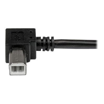 StarTech.com câble USB 2.0 A vers USB B coudé à droite Mâle / Mâle pour imprimante - 3 m - Noir