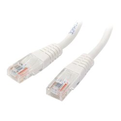 StarTech.com Câble patch UTP Cat5e de 15 m avec RJ45 moulé blanc - Cordon de connexion de 15 m