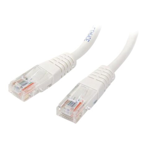 StarTech.com Câble patch UTP Cat5e de 15 m avec RJ45 moulé blanc - Cordon de connexion de 15 m
