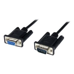 StarTech.com Câble Null Modem Croisé Série RS232 DB9 2 m - Noir