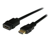 StarTech.com Rallonge HDMI 2m - Câble HDMI Mâle vers Femelle - Rallonge de Câble HDMI 4K - Câble HDMI UHD 4K 30Hz avec Ethernet M/F - Câble HDMI 1.4 Haut Débit - Rallonge de Cordon HDMI
