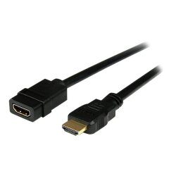StarTech.com Rallonge HDMI 2m - Câble HDMI Mâle vers Femelle - Rallonge de Câble HDMI 4K - Câble HDMI UHD 4K 30Hz avec Ethernet M/F - Câble HDMI 1.4 Haut Débit - Rallonge de Cordon HDMI