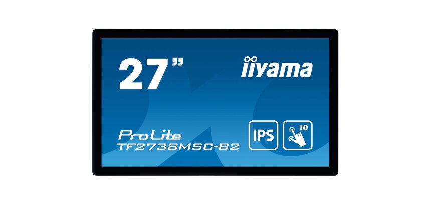 iiyama ProLite TF2738MSC-B2 écran plat de PC 68,6 cm (27") 1920 x 1080 pixels Full HD LED Écran tactile Multi-utilisateur Noir