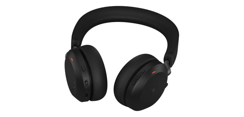 Jabra Evolve2 75 Casque Sans fil Arceau Bureau/Centre d'appels Bluetooth Socle de chargement Noir