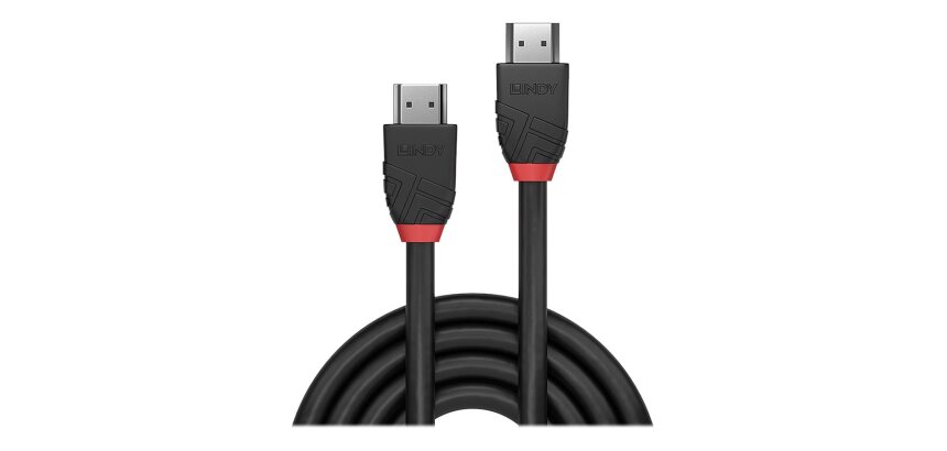 Lindy Câble HDMI High Speed, Black Line, 1m