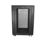 StarTech.com Armoire Rack Serveur 24U à 4 Montants, Armoire Verrouillable 19" pour Ordinateur/AV/Équipement IT, Rack Réseau pour Bureau/Domicile avec Roulettes et Rails de Montage Ajustables