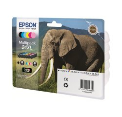 Epson Elephant Encre Claria Photo HD multipack 6 couleurs Éléphant 24