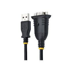StarTech.com Adaptateur USB vers Série de 1m - Convertisseur DB9 Mâle vers USB - Adaptateur USB RS232, Prolific IC - Convertisseur RS232 vers USB pour PLC/Imprimante/Scanner/Switch - Windows/Mac