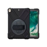 DLH COQUE RENFORCEE AVEC BANDOULIERE, POIGNEE ROTATIVE ET PIED SUPPORT POUR APPLE IPAD PRO 10.5" / IPAD AIR (2019) / IPAD AIR 3