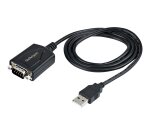 StarTech.com Câble USB vers RS232 de 1m - Câble Convertisseur USB vers RS232 DB9 Mâle avec Rétention du Port COM - Prolific IC - Adaptateur USB vers Série pour PLC/Imprimante/Scanner, Windows/Mac