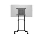 StarTech.com Chariot Meuble TV - Support TV sur Roulettes Portable pour Écrans VESA 37-70" (70kg) - Pied TV avec Étagère de Rangement - Inclinable - Gabarit de Montage Universel Télévision