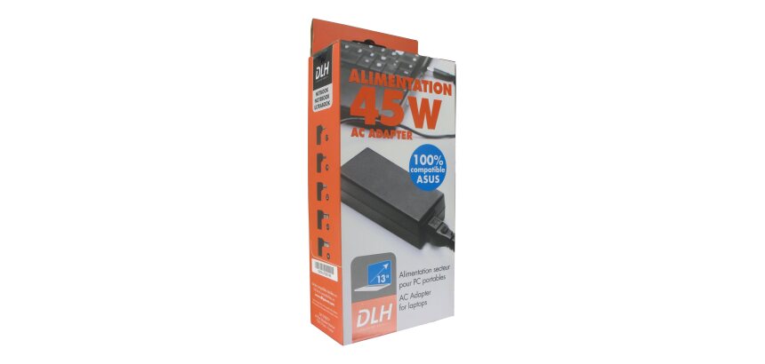 DLH Alimentation secteur 45W Asus 100% compatible (sauf USB-C)
