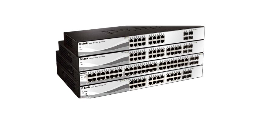 D-Link DGS-1210-28P Géré L2 Gigabit Ethernet (10/100/1000) Connexion Ethernet, supportant l'alimentation via ce port (PoE) 1U