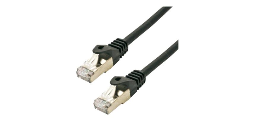 MCL FCC6ABMSHF-5M/N câble de réseau Noir Cat6a S/FTP (S-STP)