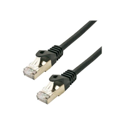 MCL FCC6ABMSHF-5M/N câble de réseau Noir Cat6a S/FTP (S-STP)