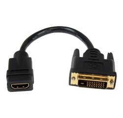 DLH DY-TU4726 câble vidéo et adaptateur 0,2 m HDMI Type A (Standard) DVI Noir