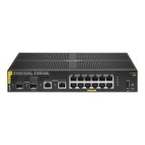 HPE Aruba Networking 6100 12G Class4 PoE 2G/2SFP+ 139W Géré L3 Gigabit Ethernet (10/100/1000) Connexion Ethernet, supportant l'alimentation via ce port (PoE) 1U Noir