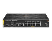 HPE Aruba Networking 6100 12G Class4 PoE 2G/2SFP+ 139W Géré L3 Gigabit Ethernet (10/100/1000) Connexion Ethernet, supportant l'alimentation via ce port (PoE) 1U Noir