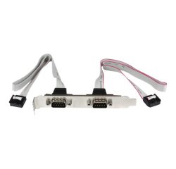 StarTech.com Support de port série DB9 16 pouces à 2 ports vers en-tête 10 broches