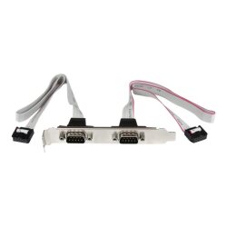 StarTech.com Support de port série DB9 16 pouces à 2 ports vers en-tête 10 broches