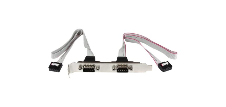 StarTech.com Support de port série DB9 16 pouces à 2 ports vers en-tête 10 broches