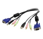 StarTech.com Câble pour Switch KVM VGA avec USB et Audio et Micro - 1.80m