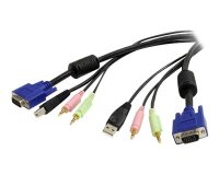 StarTech.com Câble pour Switch KVM VGA avec USB et Audio et Micro - 1.80m