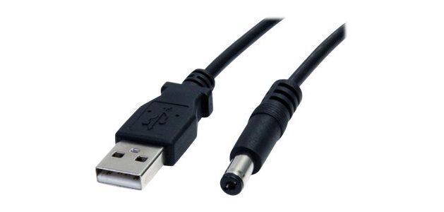 StarTech.com Câble d'Alimentation USB vers 5,5 mm - Barillet Type M - 2m